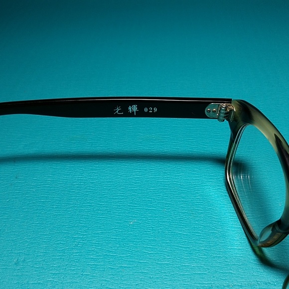 Masunaga eyeglass frames 029 Green/Brown tortoise - Picture 5 of 8